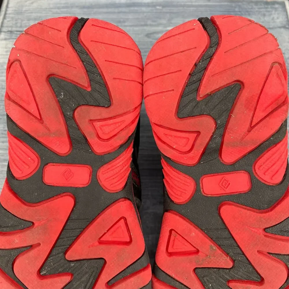 DREAM PAIRS Boys Athletic Sandals Black/Red Size 10